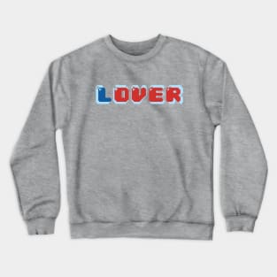 Love is OVER Aesthetic Logo Design Crewneck Sweatshirt